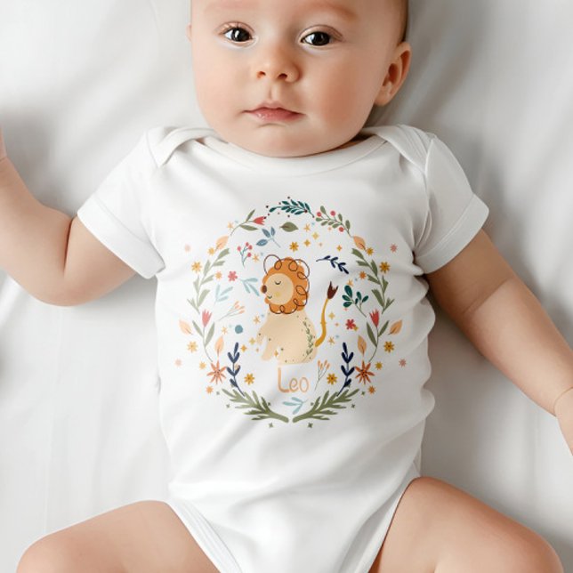 Body Para Bebé Juego de Leo Baby - Pequeño Rótulo Zodiaco de León (Subido por el creador)