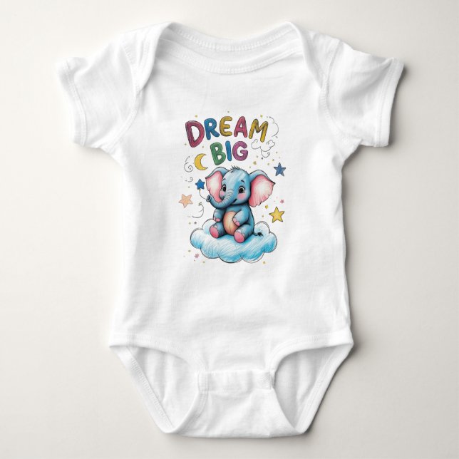 Body Para Bebé Juego Dream Big Elephant Baby (Anverso)