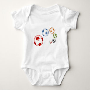 Body Para Bebé Juego lindo de balones de fútbol
