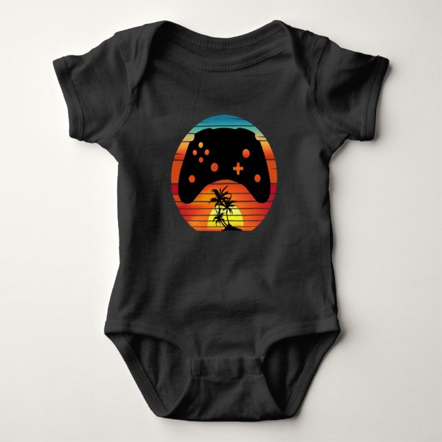 BODY PARA BEBÉ JUEGOS RETRO ATARDECER (Anverso)