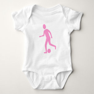 Body Para Bebé Jugador de fútbol - Rosa