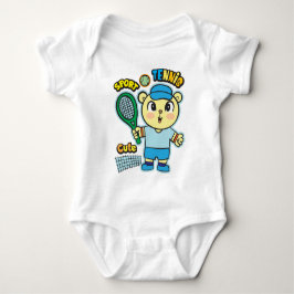 Body Para Bebé Jugador de tenis oso