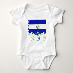 Body Para Bebé Jugadores de fútbol - El Salvador