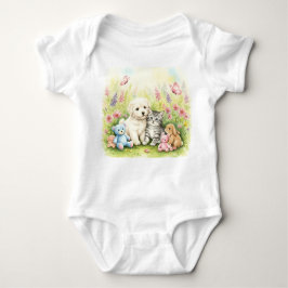 Body Para Bebé Jugando en el jardín, colección de Natasha Us