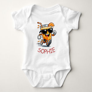 Body Para Bebé Jugo de Naranja Corriendo