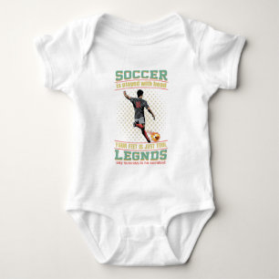 Body Para Bebé Jugué Fútbol Con Mi Cabeza Bebé Traje