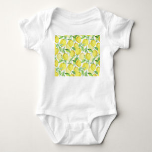 Body Para Bebé Juicy Watercolor: Vibrante Pintura de limón