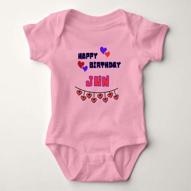 Body Para Bebé June Birday Baby Bodysuit (Anverso)