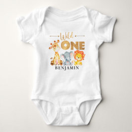 Body Para Bebé Jungle Wild One First Birthday Baby Bodysuit