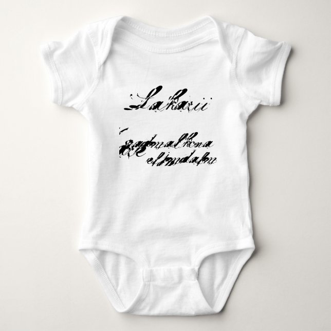 Body Para Bebé junte con te el mousepad, Lakarii, mercancías, (Anverso)