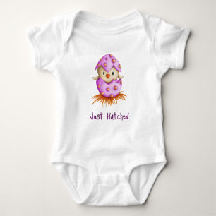 Body Para Bebé Just Hatched Pink Purple Bird Hatching Girl