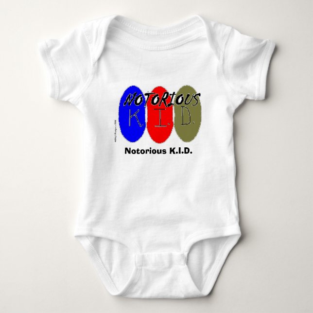 Body Para Bebé K.I.D notorio. Enredadera infantil (Anverso)