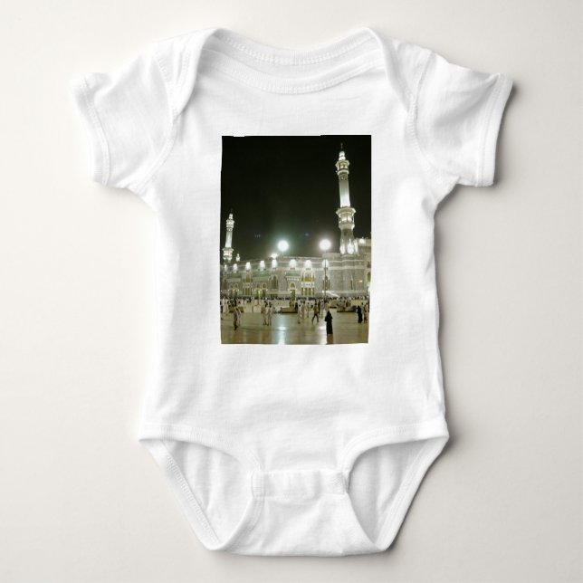 Body Para Bebé Kaaba Kaba Meca Mecca islam alá musulmán musulmán (Anverso)