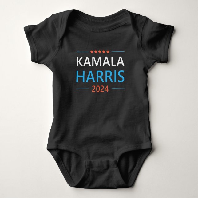 Body Para Bebé Kamala Harris 2024 para Presidenta (Anverso)