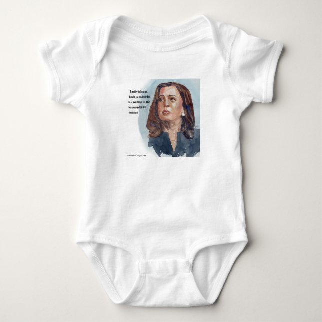 Body Para Bebé Kamala Harris & Cita (Anverso)