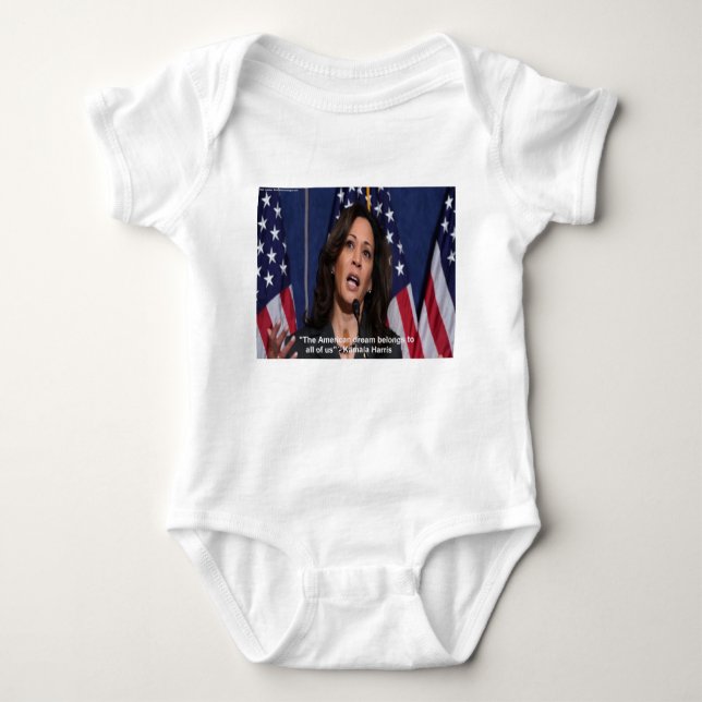 Body Para Bebé Kamala Harris y American Dream Cita Baby Bodysuit (Anverso)