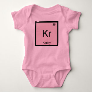 Body Para Bebé Karley Nombre Química Elemento Tabla Periódica
