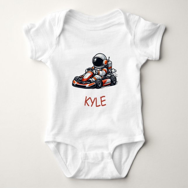 Body Para Bebé Kart de Astronauta (Anverso)