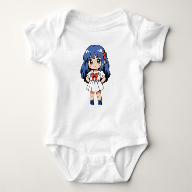 Body Para Bebé Kawaii Chibi Character Bodysuit (Anverso)