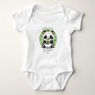 Body Para Bebé Kawaii Cute Baby Panda Comer Aguacate