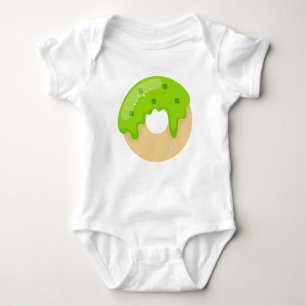 Body Para Bebé Kawaii Cute Donut Green Shamrock Frosting St Paddy