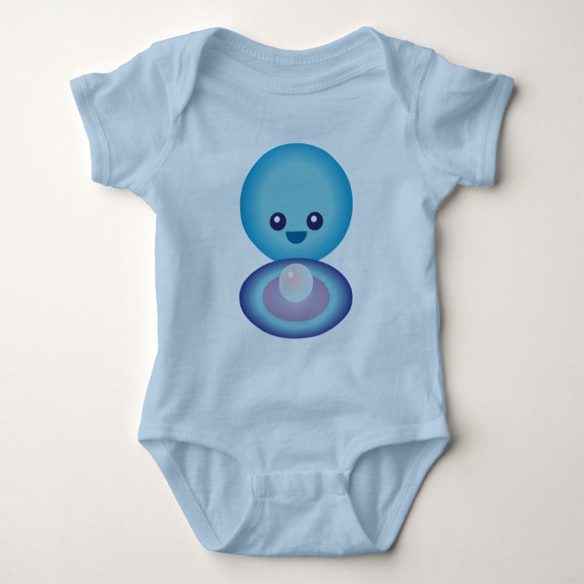 Body Para Bebé Kawaii Happy Clam (Anverso)