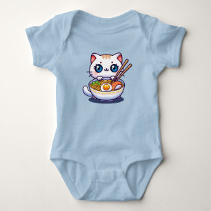 Body Para Bebé Kawaii Ramen Cat