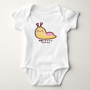 Body Para Bebé Kawaii Slug 可 Japonés 愛 い ナ メ Texto Personalizado