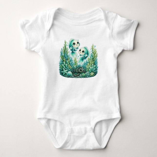 Body Para Bebé Kawaii Zodiac Neos Piscis (Anverso)