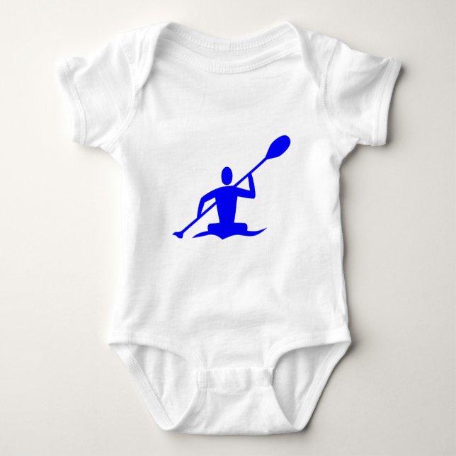 Body Para Bebé Kayak - Azul (Anverso)