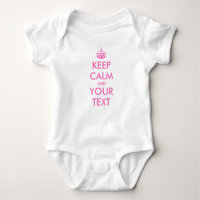 Keep calm baby infant creeper tee shirt