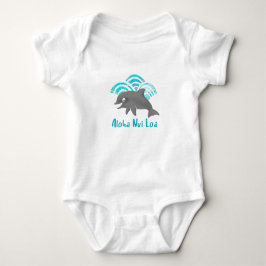 Body Para Bebé Keiki Watercolor Dolphin Wave