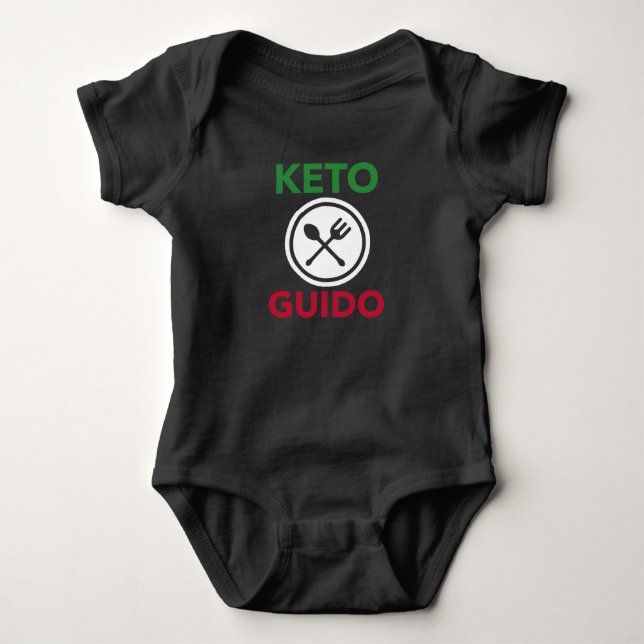 Body Para Bebé Keto Guido - regalo para los italianos en la dieta (Anverso)