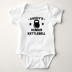 Body Para Bebé Kettlebell humano del papá