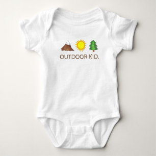 Body Para Bebé KID Mountain Sunshine Pine Tree Woods Camp