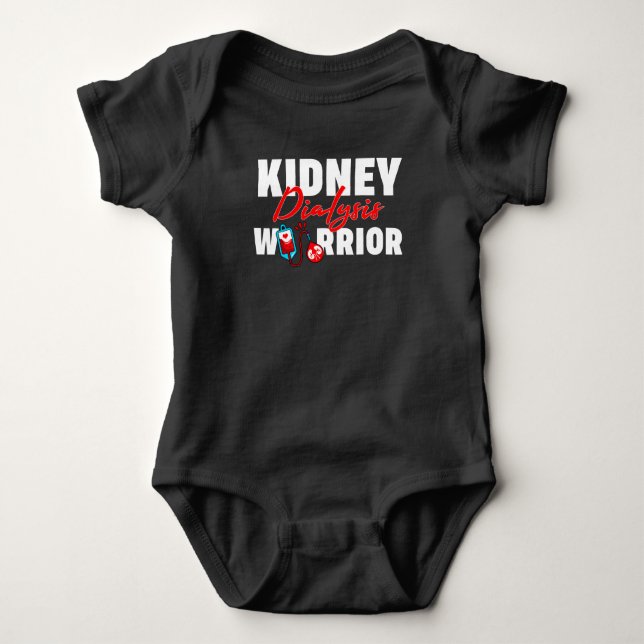 Body Para Bebé Kidney Dialysis Warrior Kidney Recipient Matching (Anverso)