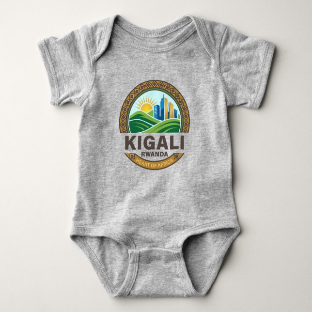 Body Para Bebé Kigali Ruanda África (Anverso)