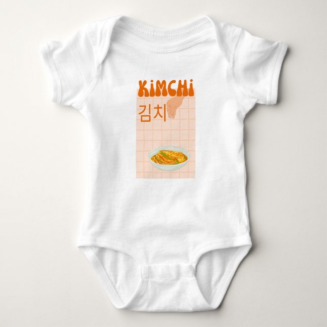 Body Para Bebé kimchi lindo (Anverso)