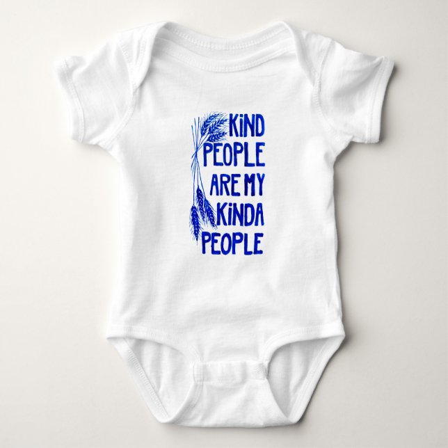 Body Para Bebé Kind People Baby Bodysuit / Shirt (Anverso)