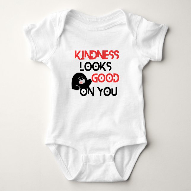 Body Para Bebé Kindness Looks Good On You Baby Bodysuit (Anverso)