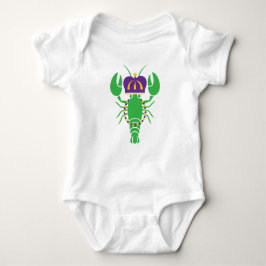 Body Para Bebé King Crawfish Mardi Gras Baby Bodysuit