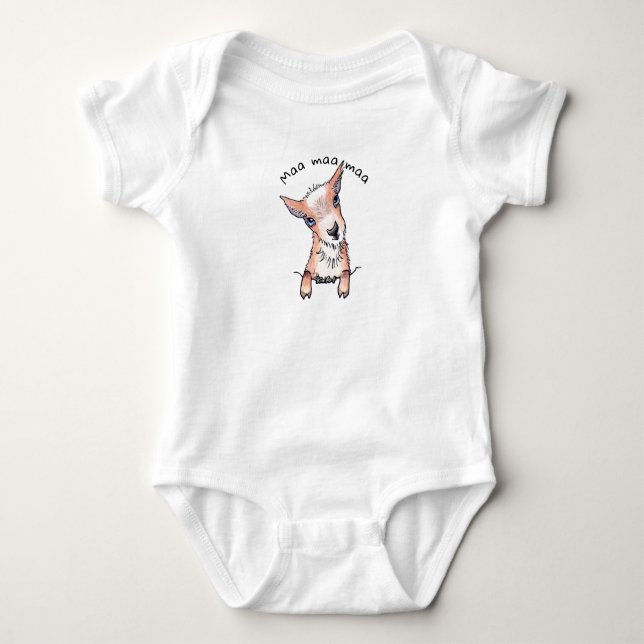 Body Para Bebé KiniArt Baby Goat (Anverso)