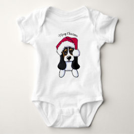 Body Para Bebé KiniArt Navidades Basset Hound