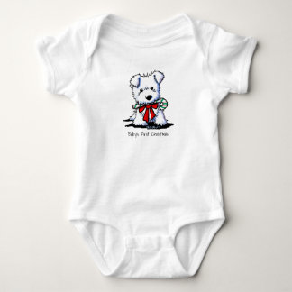 Body Para Bebé KiniArt Navidades Westie Terrier Cachorro