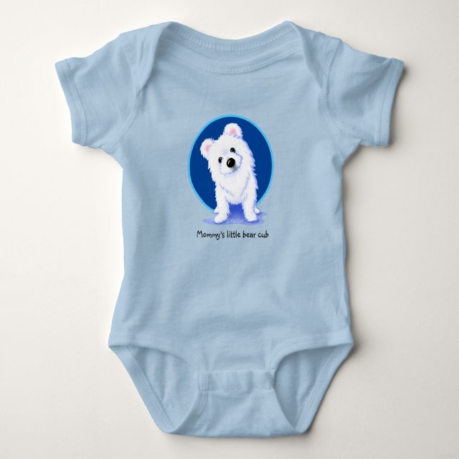 Body Para Bebé KiniArt Polar Oso Baby Bodysuit (Anverso)