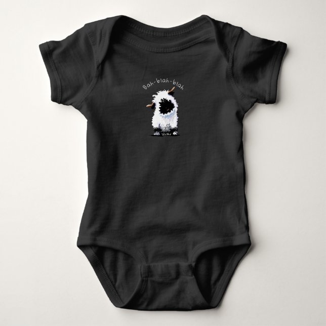 Body Para Bebé KiniArt Valais Blacknose Oveja Baby Bodysuit (Anverso)