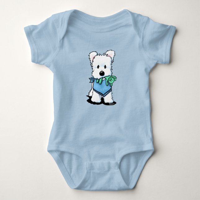 Body Para Bebé KiniArt Westie Bestie Baby Bodysuit (Anverso)
