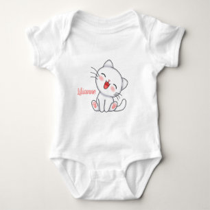 Body Para Bebé Kitten personalizado