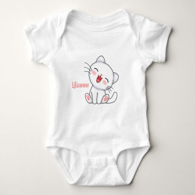 Body Para Bebé Kitten personalizado (Anverso)
