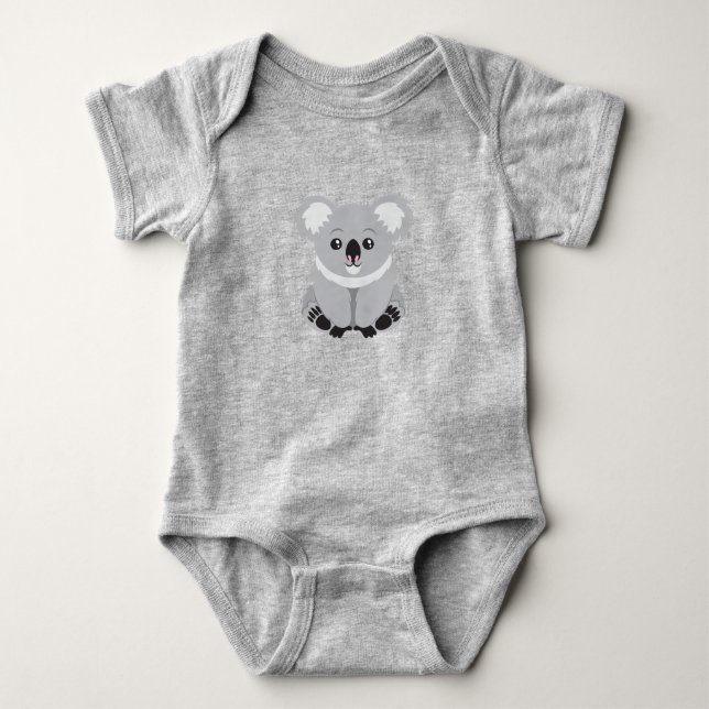 Body Para Bebé Koala Bear Bodysuit Animado (Anverso)